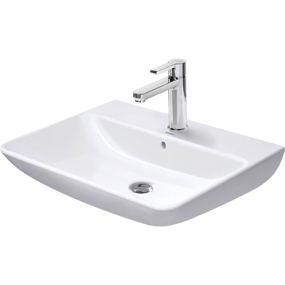 Duravit ME by Starck 25 5/8'' Rectangular Wall Mounted Sink in White with Single Faucet