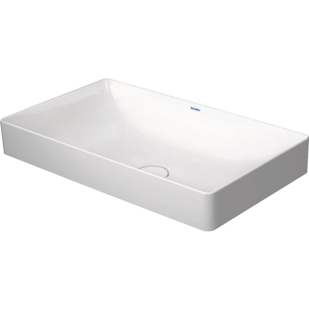 Duravit DuraSquare 23 5/8'' Rectangular Vessel Sink in White