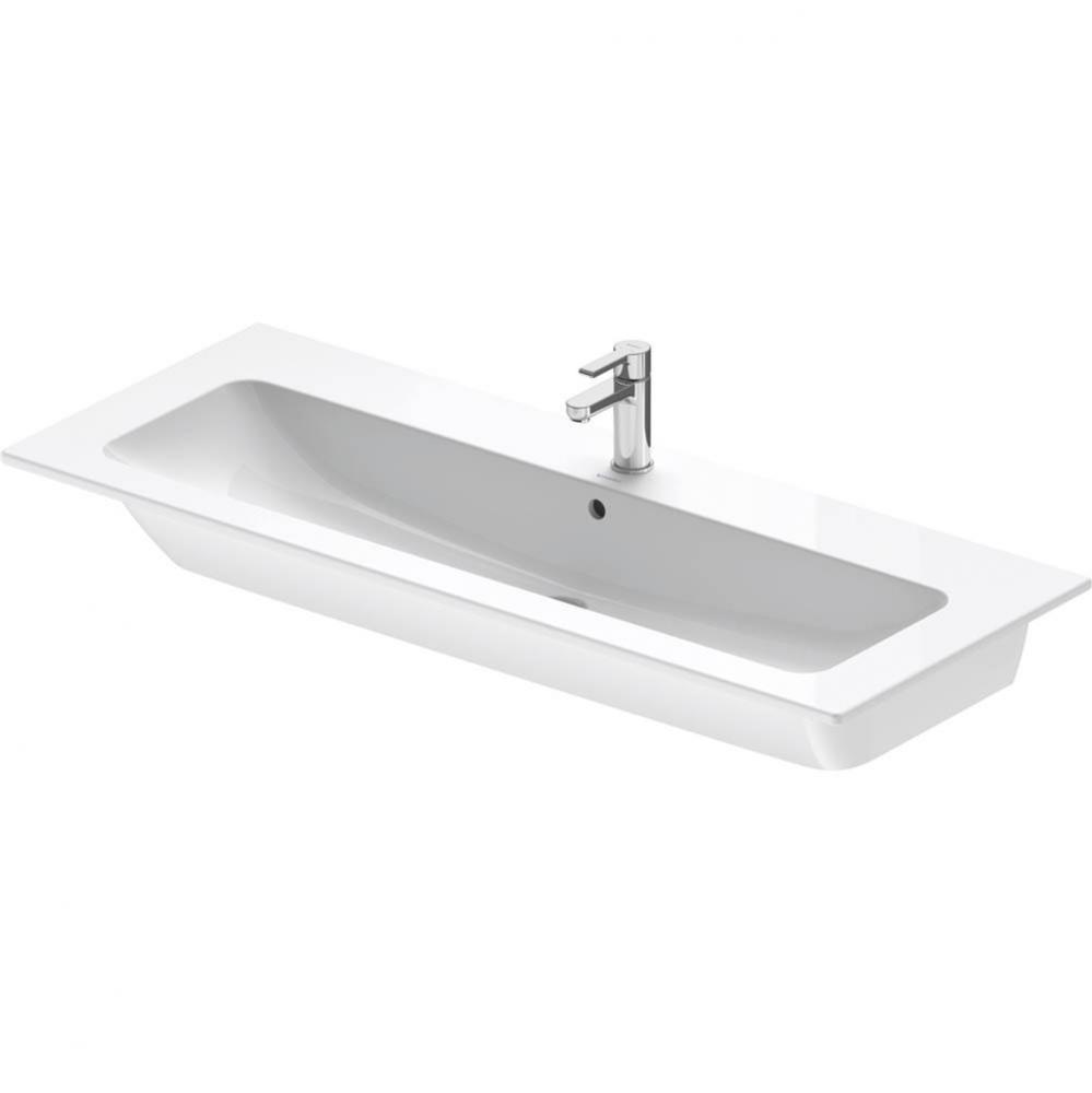 Duravit ME by Starck 48 3/8'' Rectangular Wall Mounted Sink in White with Single Faucet