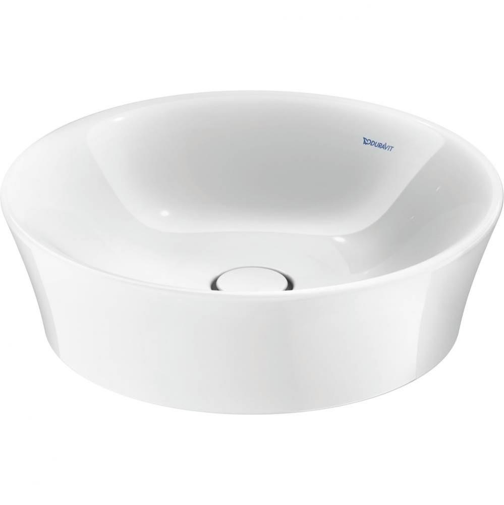 Duravit White Tulip 19 5/8'' Round Vessel Sink in White
