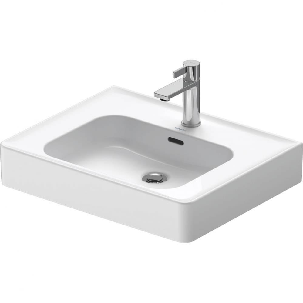 Duravit Soleil by Starck 23 5/8'' Rectangular Wall Mounted Sink in White with Single Fau
