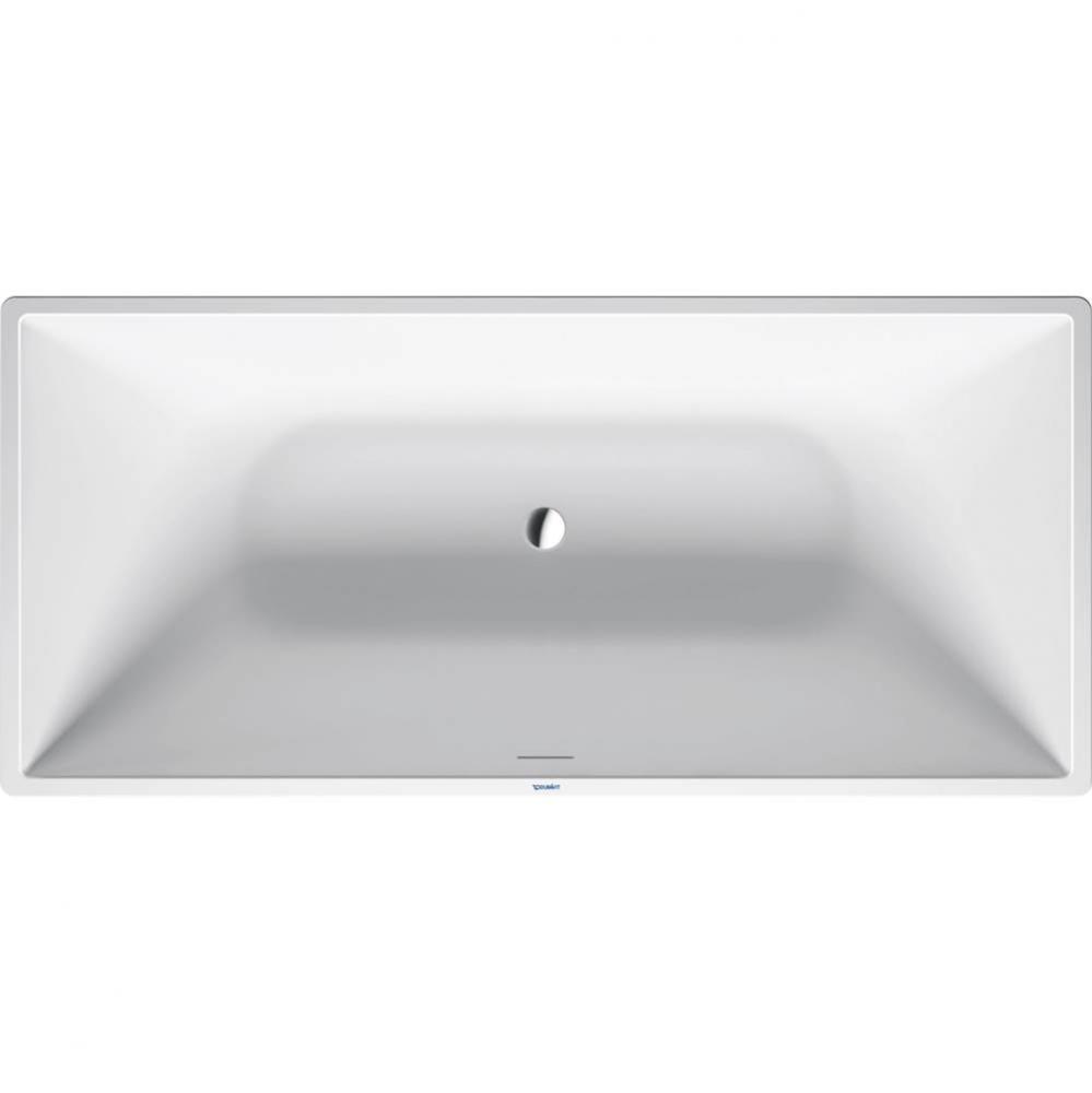 Duravit DuraSquare 63'' x 29 1/2'' Rectangular Freestanding Bathtub in White S