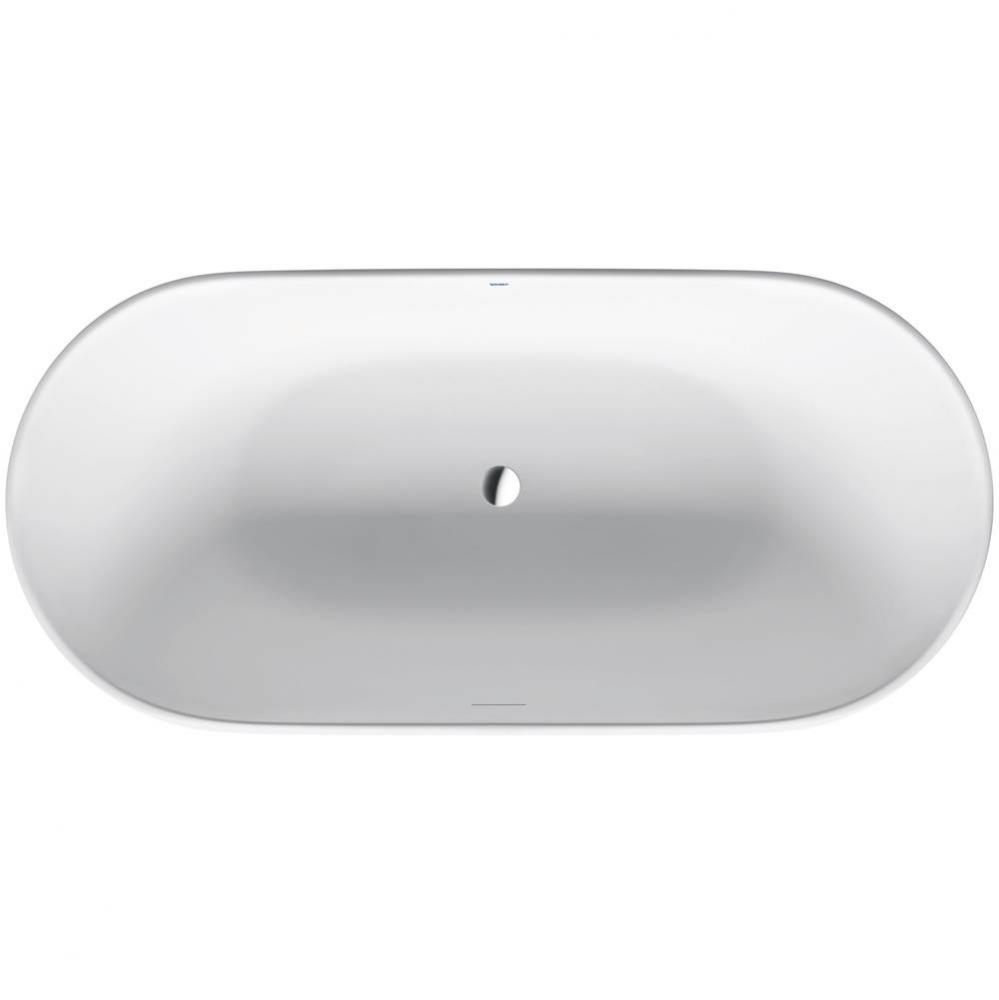 Duravit Luv 63'' x 29 1/2'' Oval Freestanding Bathtub in White Solid Surface w