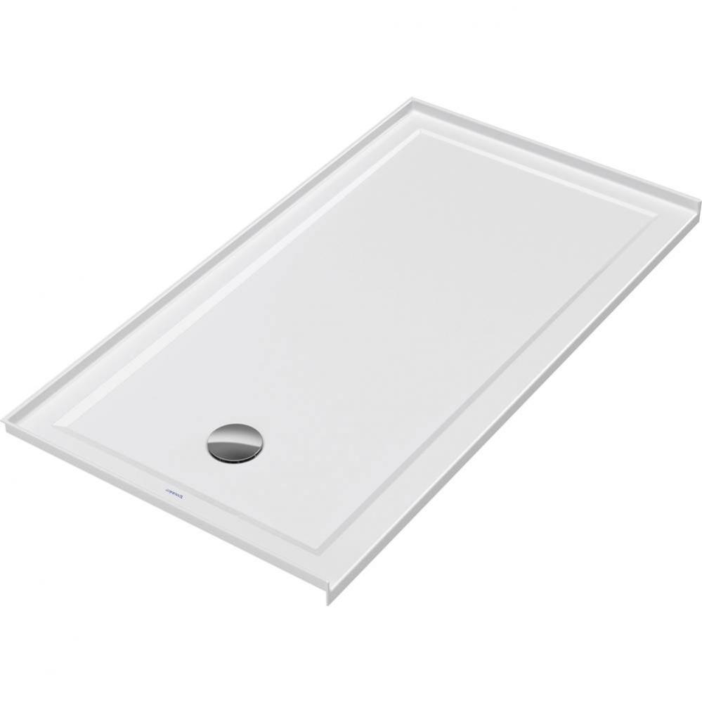 Duravit Architec 60'' x 32'' Rectangular Acrylic Single Threshold Shower Base