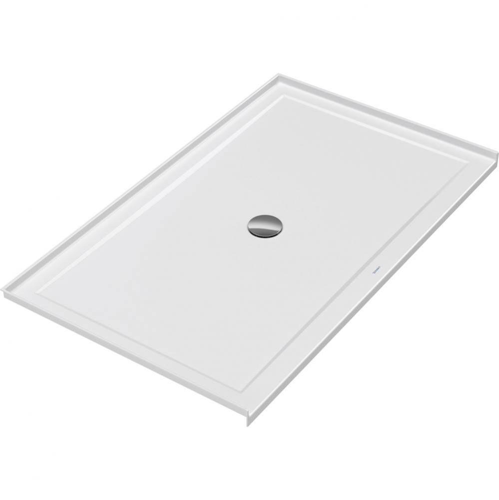 Duravit Architec 60'' x 36'' Rectangular Acrylic Single Threshold Shower Base