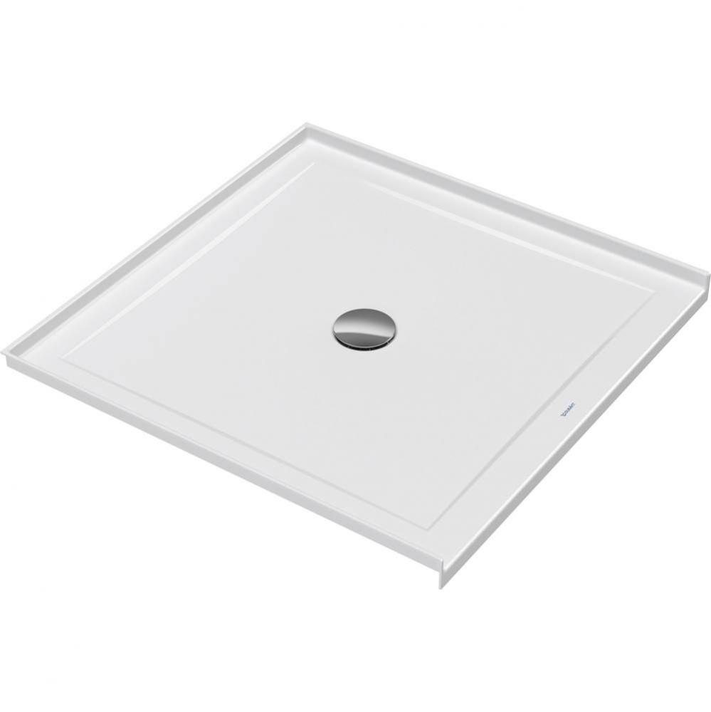 Duravit Architec 36'' x 36'' Square Acrylic Single Threshold Shower Base in Wh