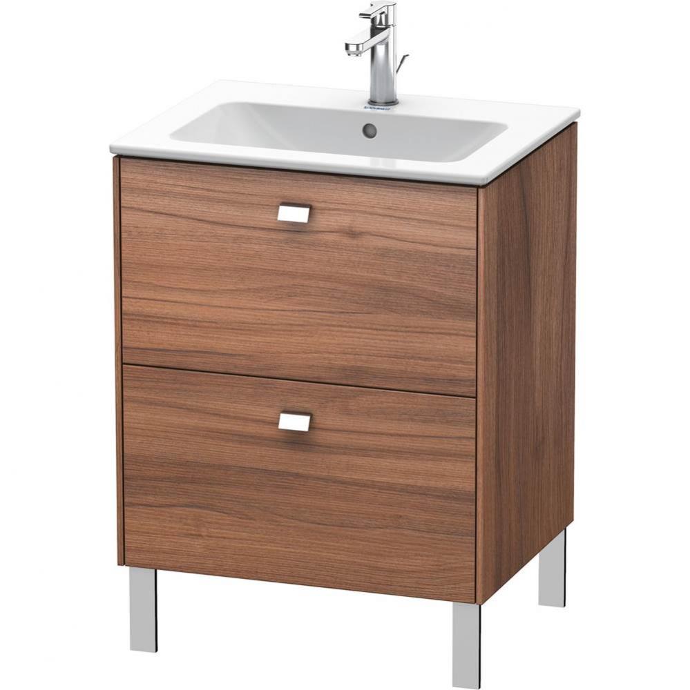 Duravit Brioso 24 3/8'' Wall Mount Two Drawer Single Vanity Cabinet in Natural Walnut, S