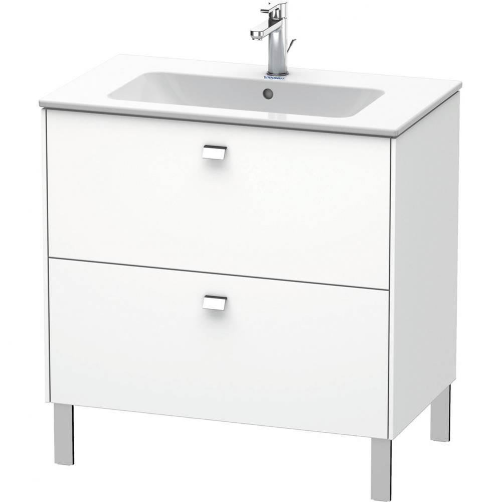 Brioso Two Drawer Floorstanding Vanity Unit White
