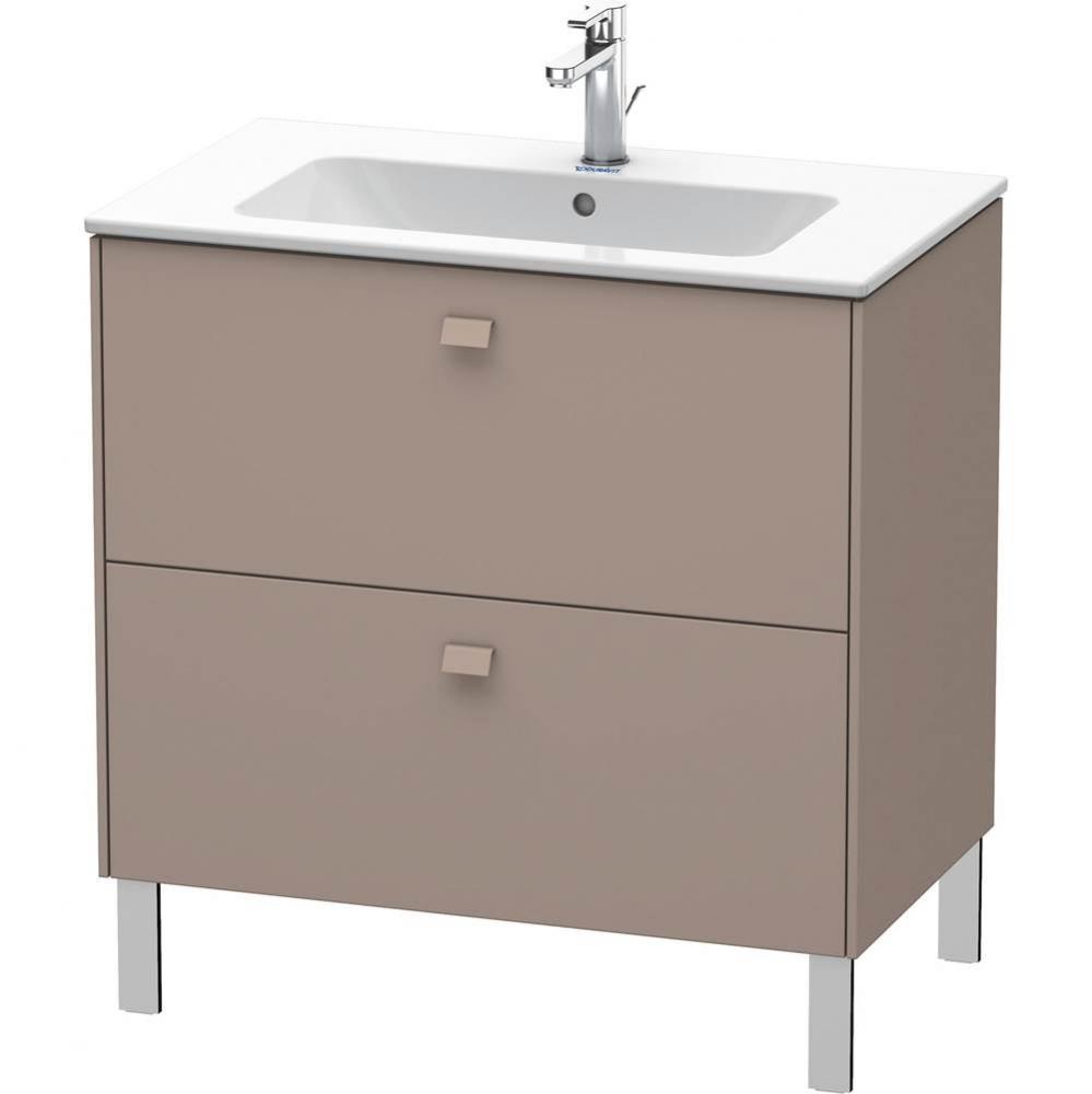 Brioso Two Drawer Floorstanding Vanity Unit Basalt