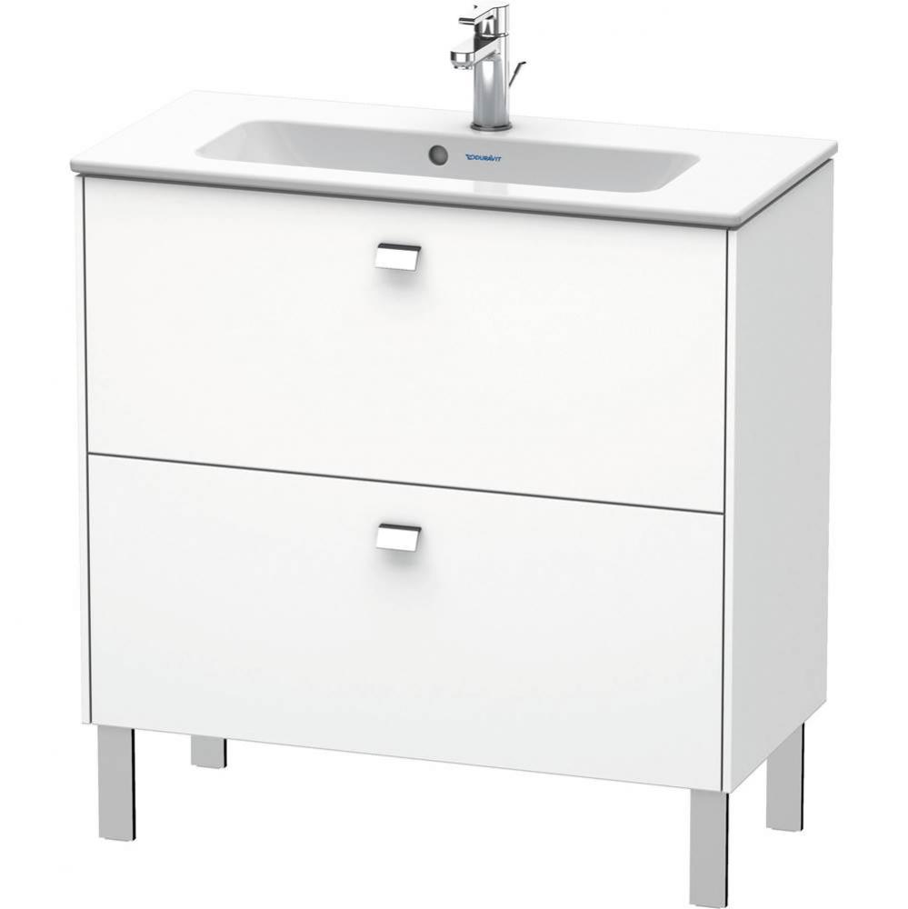 Brioso Two Drawer Floorstanding Vanity Unit White