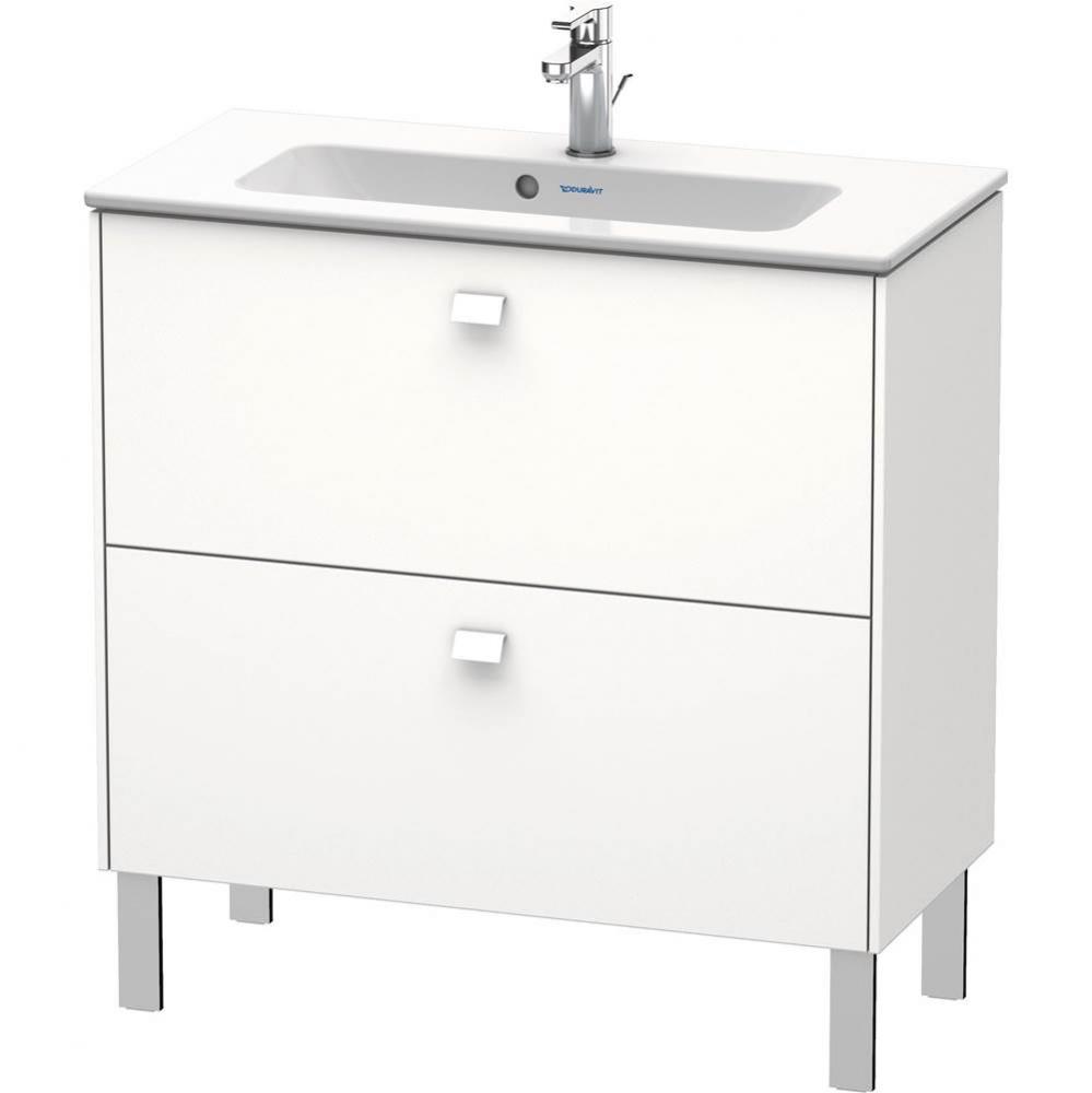 Brioso Two Drawer Floorstanding Vanity Unit White