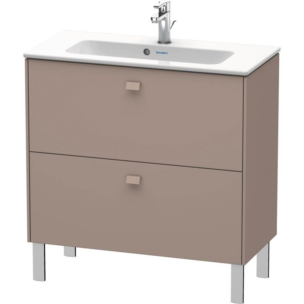 Brioso Two Drawer Floorstanding Vanity Unit Basalt