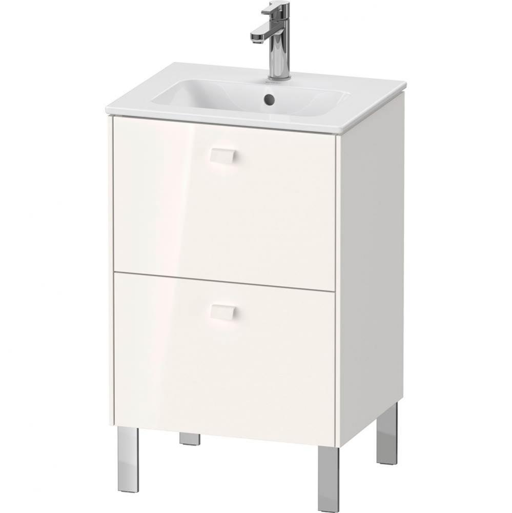 Brioso Two Drawer Floorstanding Vanity Unit White