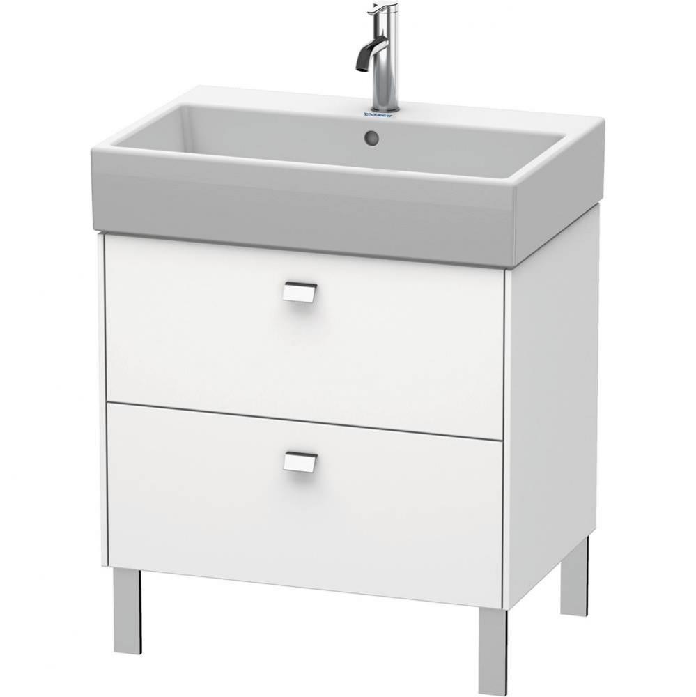 Brioso Two Drawer Floorstanding Vanity Unit White