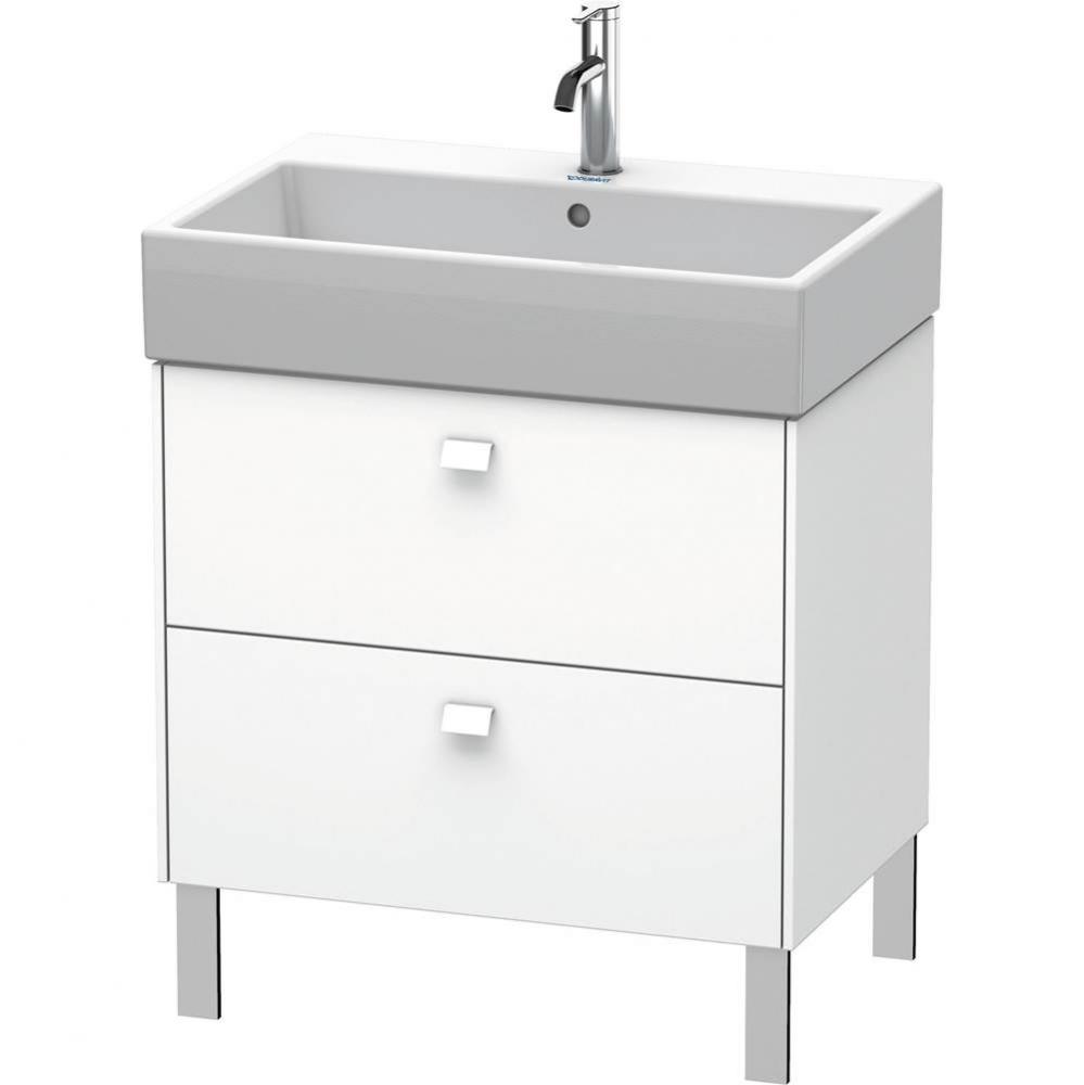 Brioso Two Drawer Floorstanding Vanity Unit White