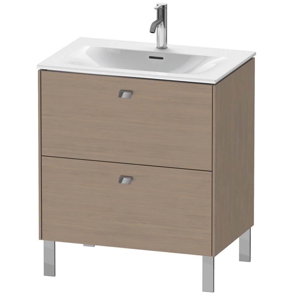 Brioso Two Drawer Floorstanding Vanity Unit Oak Terra