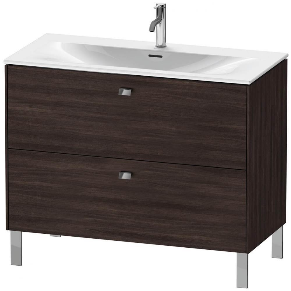 Duravit Brioso Two Drawer Floorstanding Vanity Unit Chestnut Dark