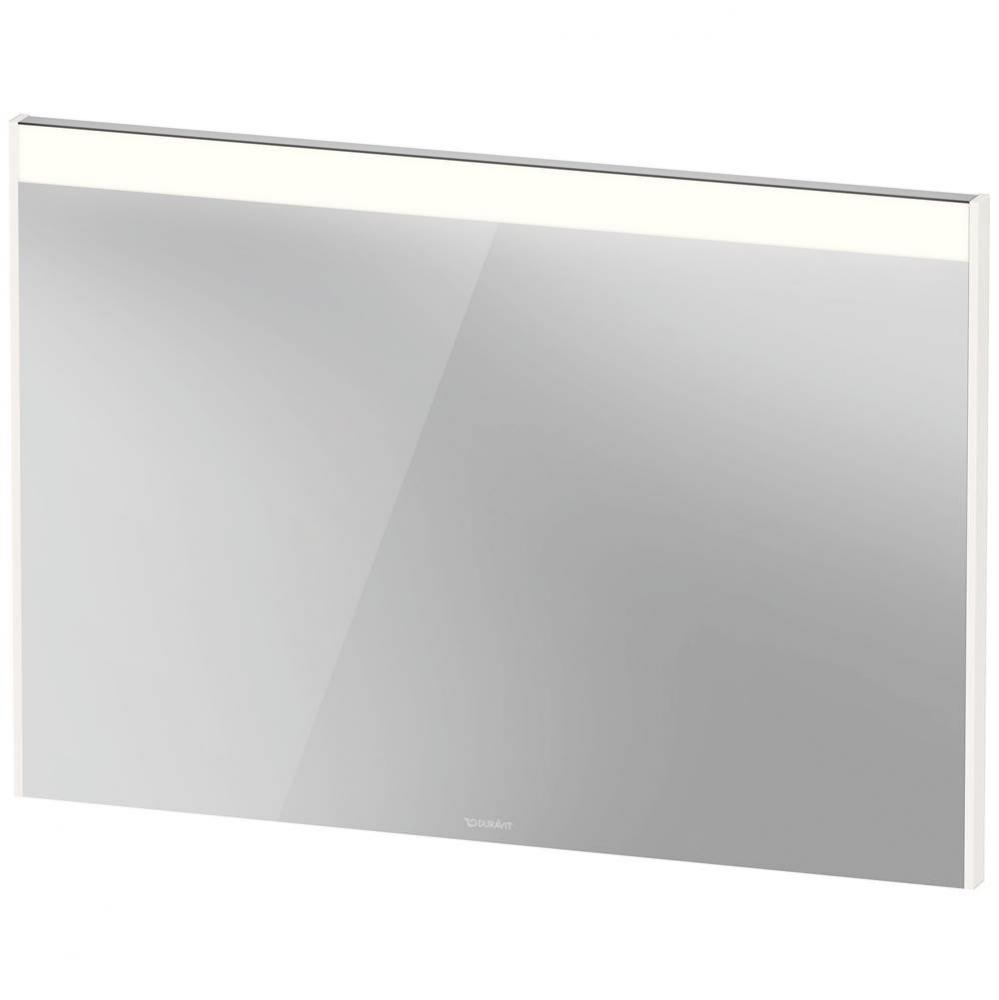 Duravit Brioso Switch Control LED Mirror in High Gloss White, 4000K