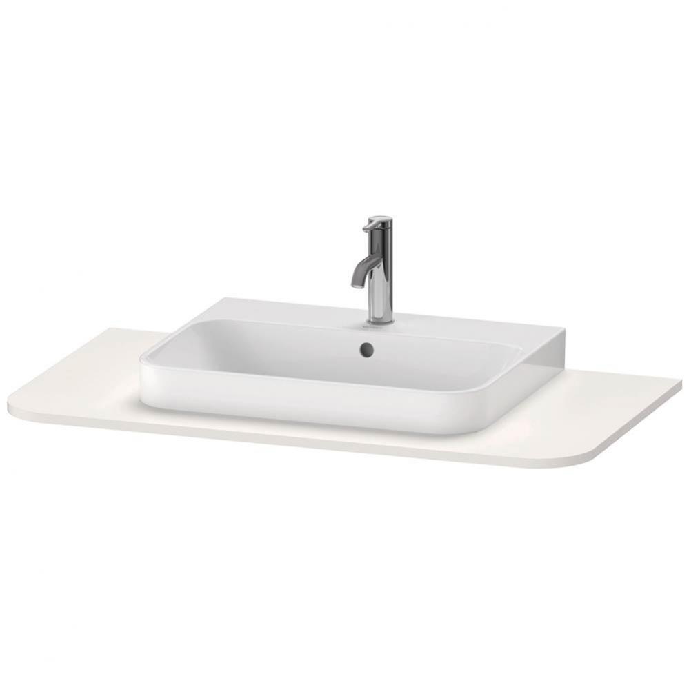 Happy D.2 Plus Console with One Sink Cut-Out Nordic White
