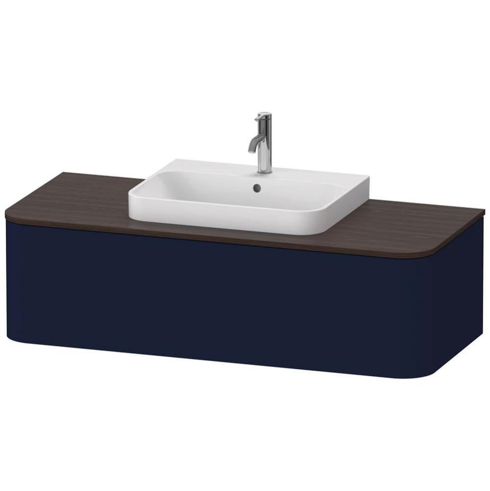 Happy D.2 Plus One Drawer Wall-Mount Vanity Unit Midnight Blue