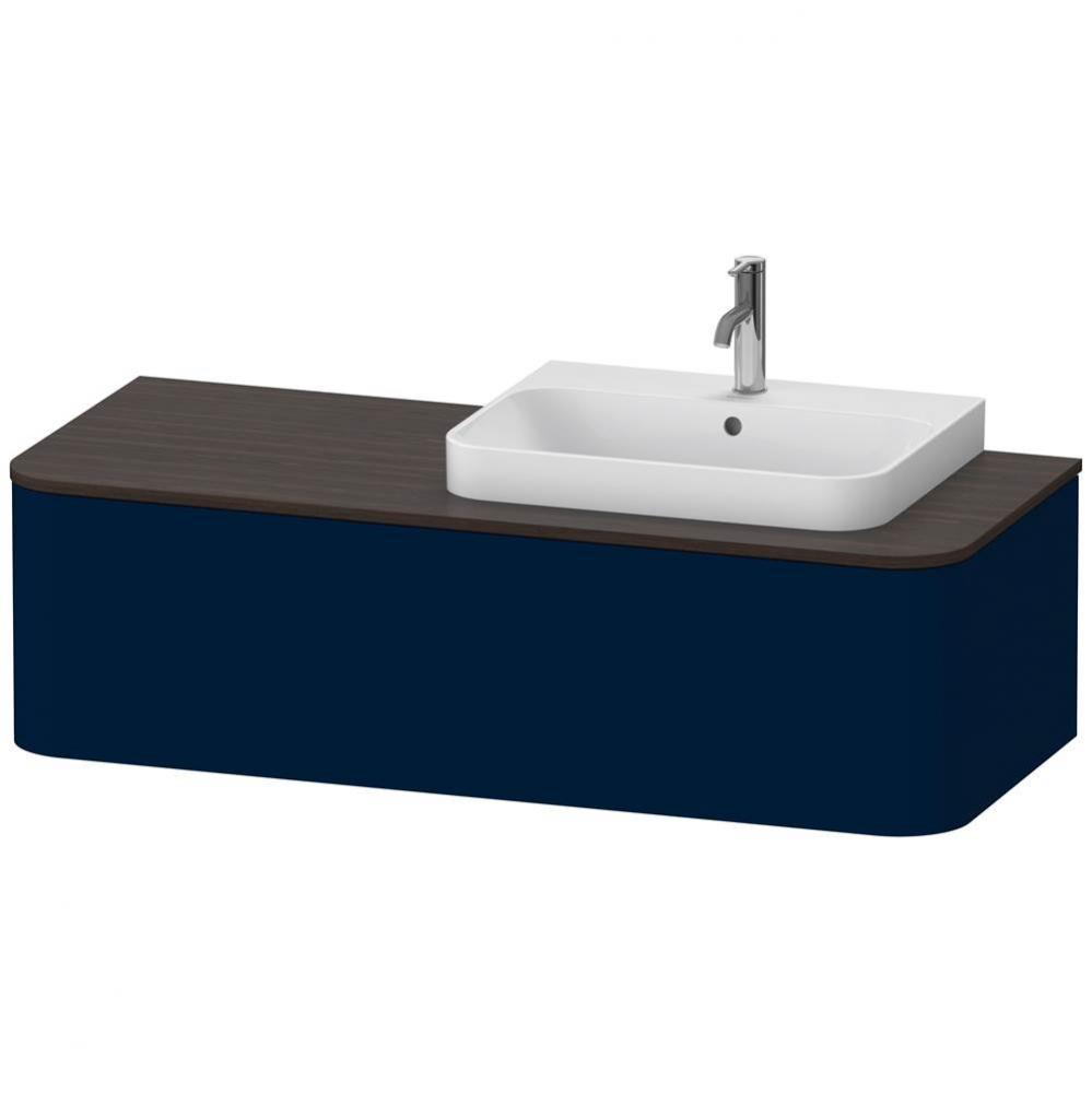 Happy D.2 Plus One Drawer Wall-Mount Vanity Unit Midnight Blue