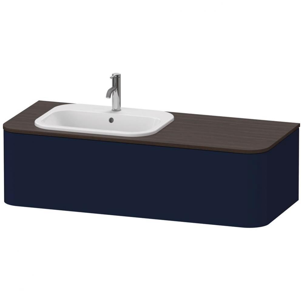 Happy D.2 Plus One Drawer Wall-Mount Vanity Unit Midnight Blue