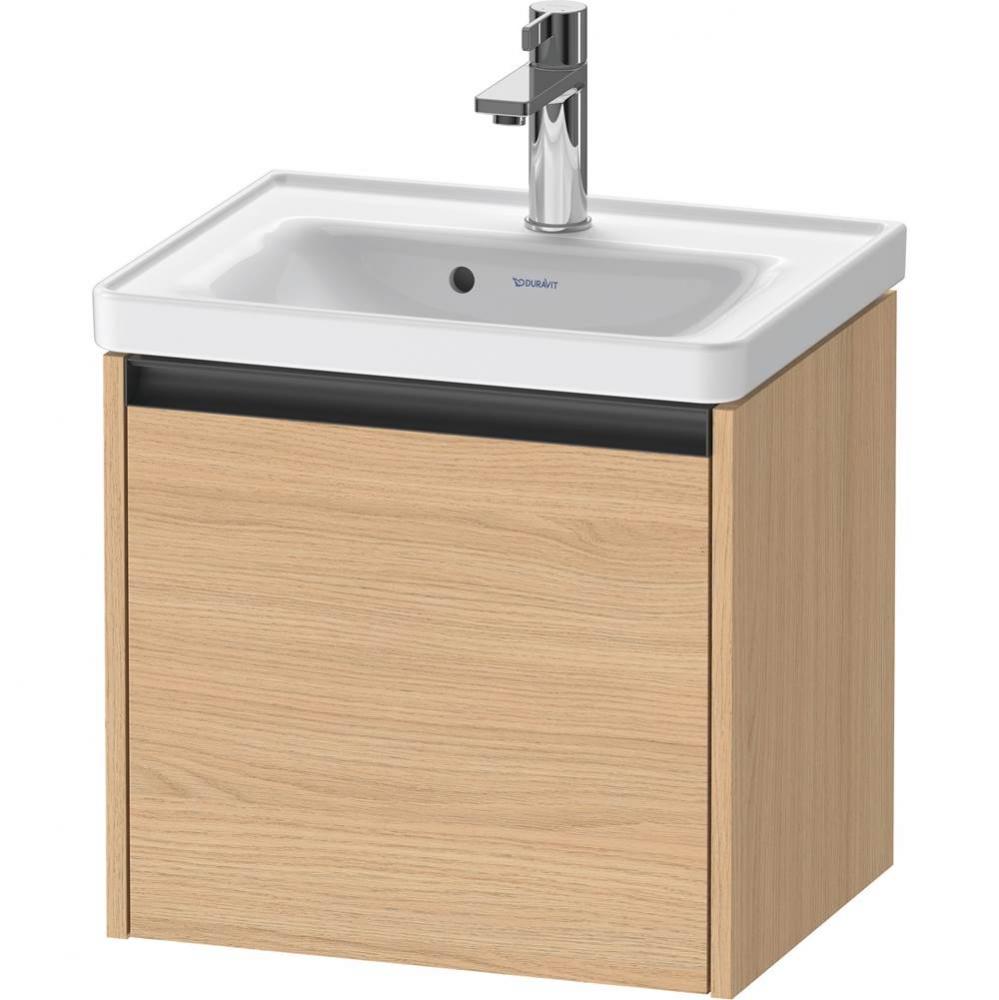 Duravit Ketho.2 19'' Wall Mount One Drawer Single Vanity Cabinet in Natural Oak, Sink So