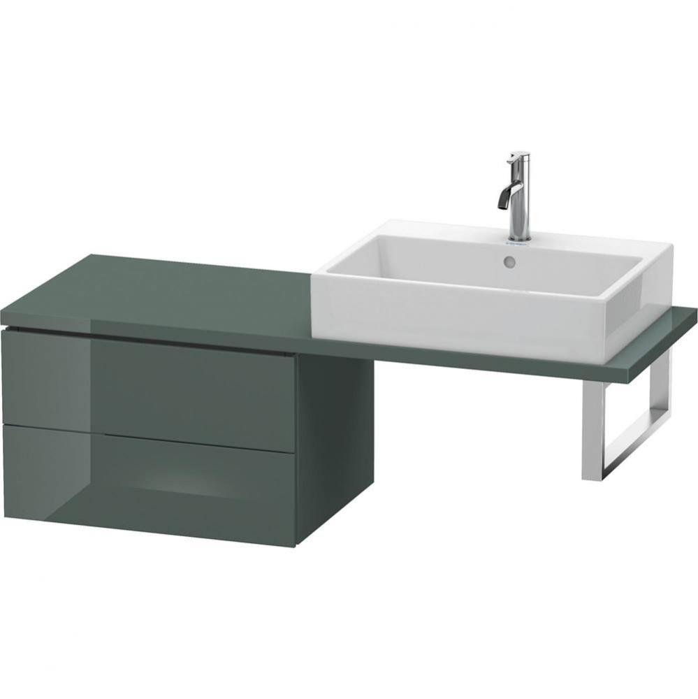 Duravit L-Cube Two Drawer Low Cabinet For Console Dolomite Gray