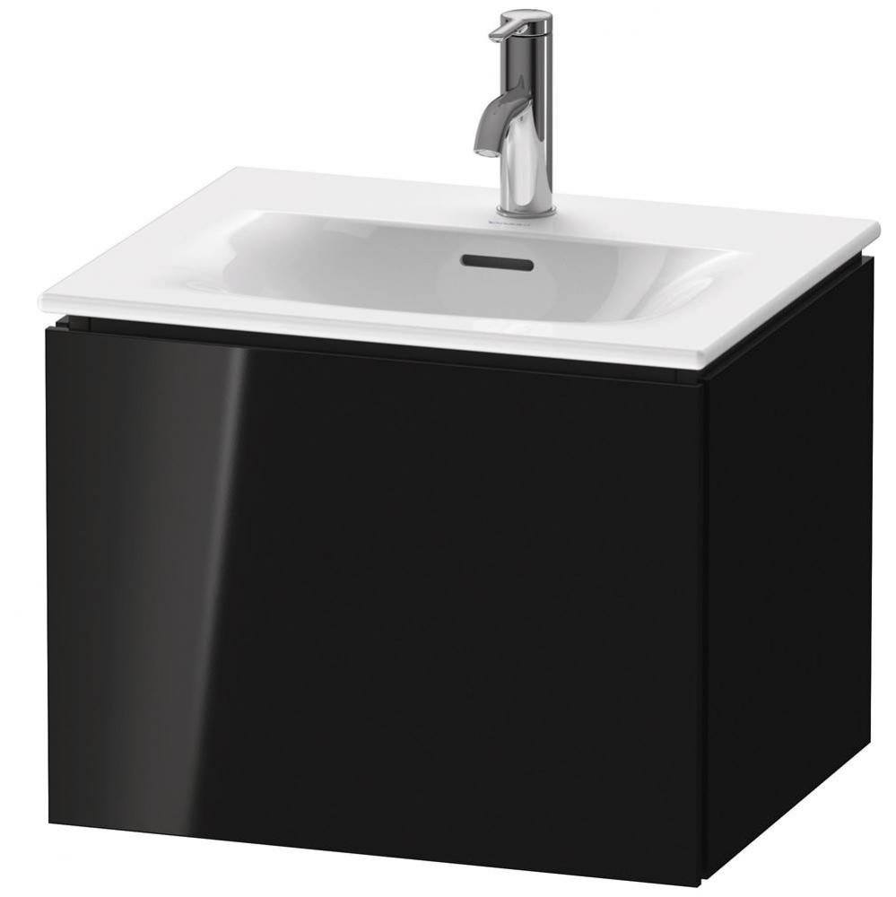 L-Cube One Drawer Wall-Mount Vanity Unit Black