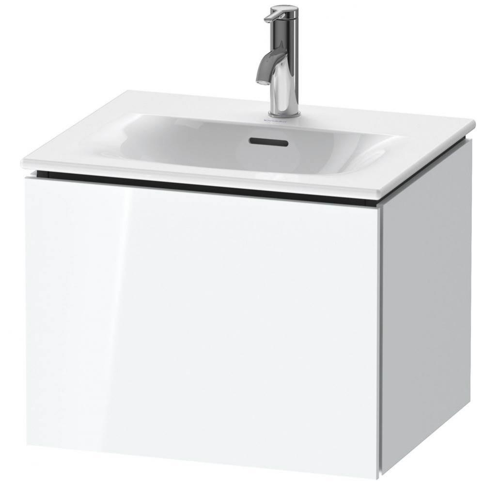L-Cube One Drawer Wall-Mount Vanity Unit White