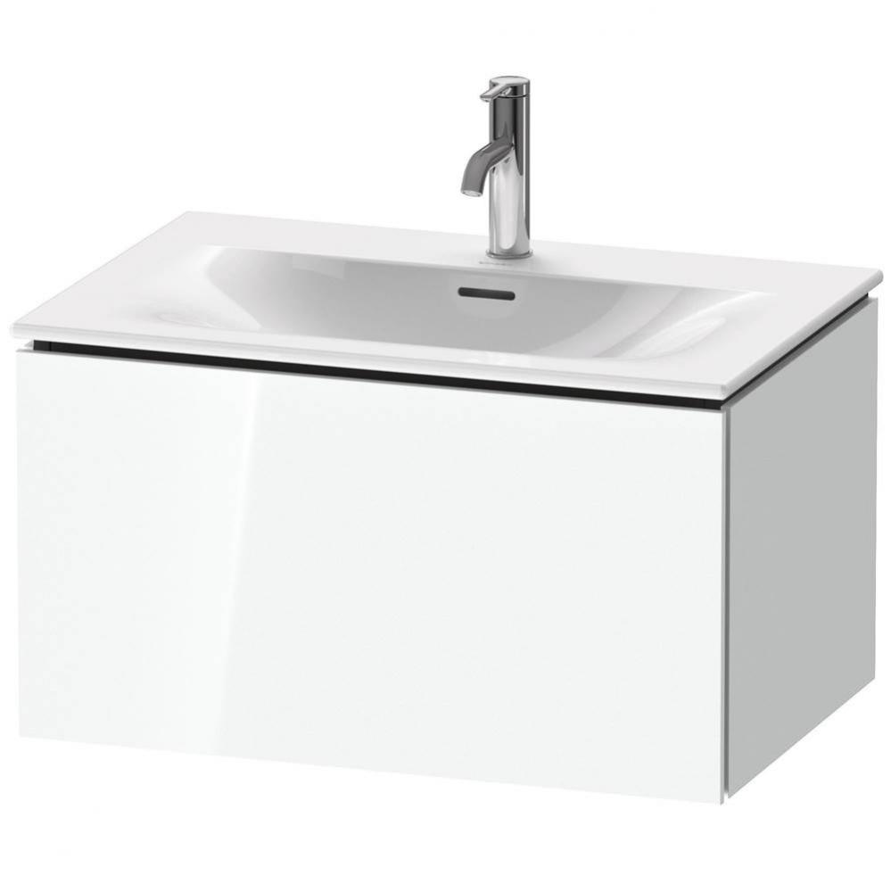 L-Cube One Drawer Wall-Mount Vanity Unit White