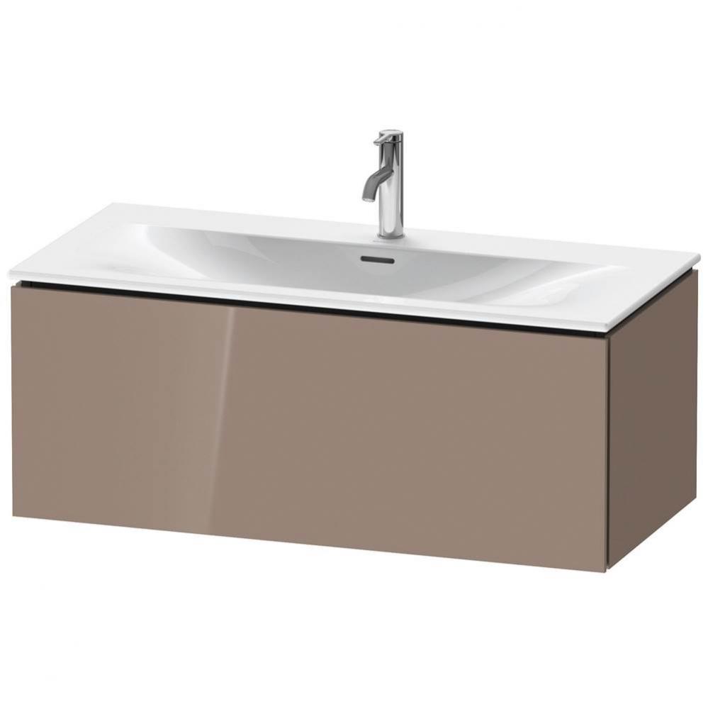 Duravit L-Cube One Drawer Wall-Mount Vanity Unit Cappuccino