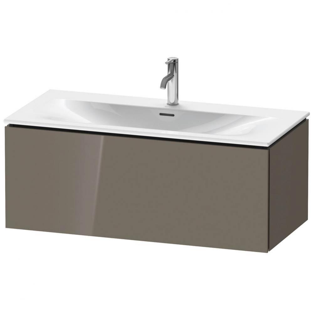 Duravit L-Cube One Drawer Wall-Mount Vanity Unit Flannel Gray