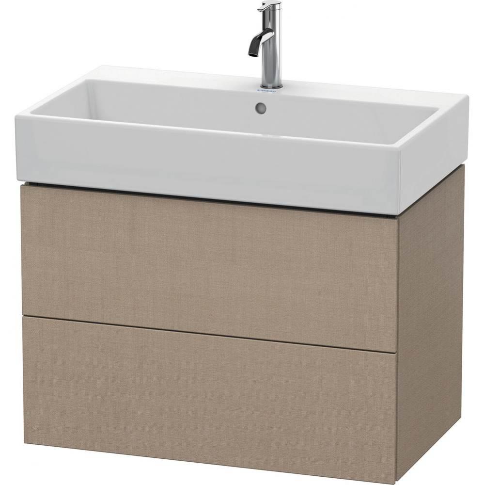 L-Cube Two Drawer Wall-Mount Vanity Unit Linen