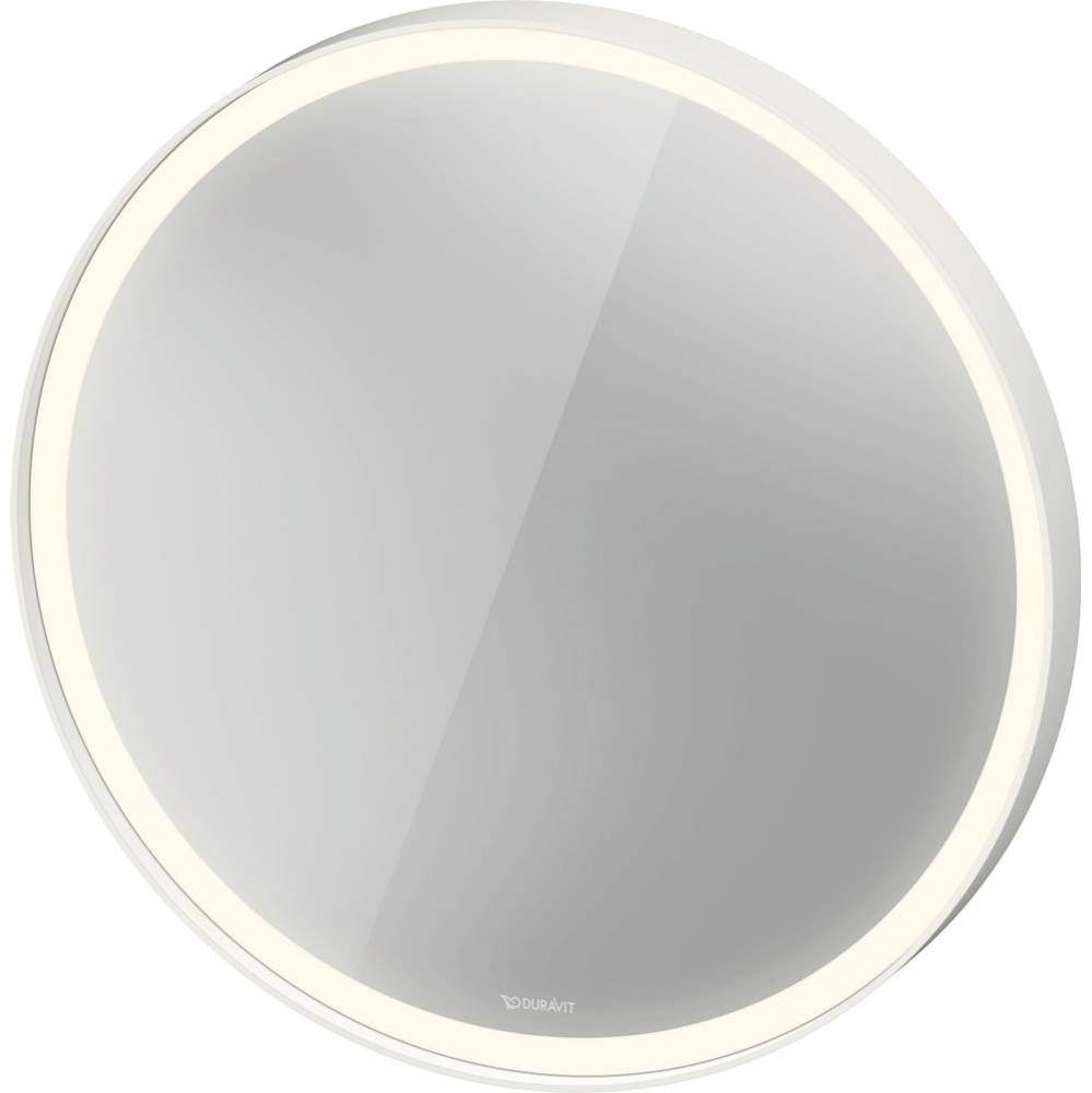 Duravit L-Cube Sensor Control LED Mirror in Aluminum, 3500K