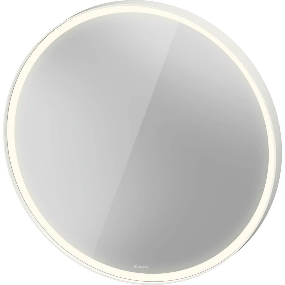 Duravit L-Cube Sensor Control LED Mirror in Aluminum, 3500K