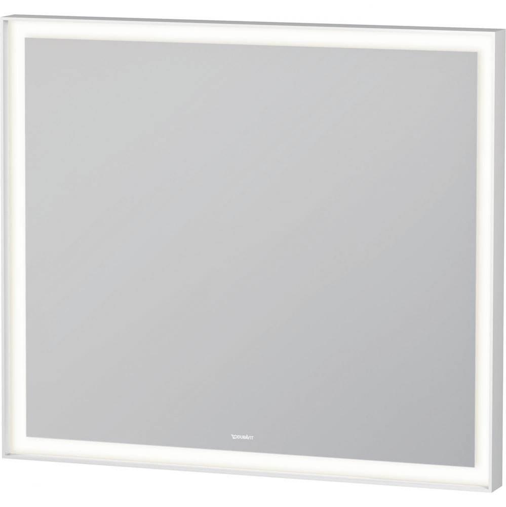 Duravit L-Cube Sensor Control LED Mirror in Aluminum, 3500K