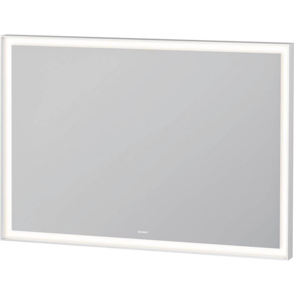 Duravit L-Cube Sensor Control LED Mirror in Aluminum, 3500K