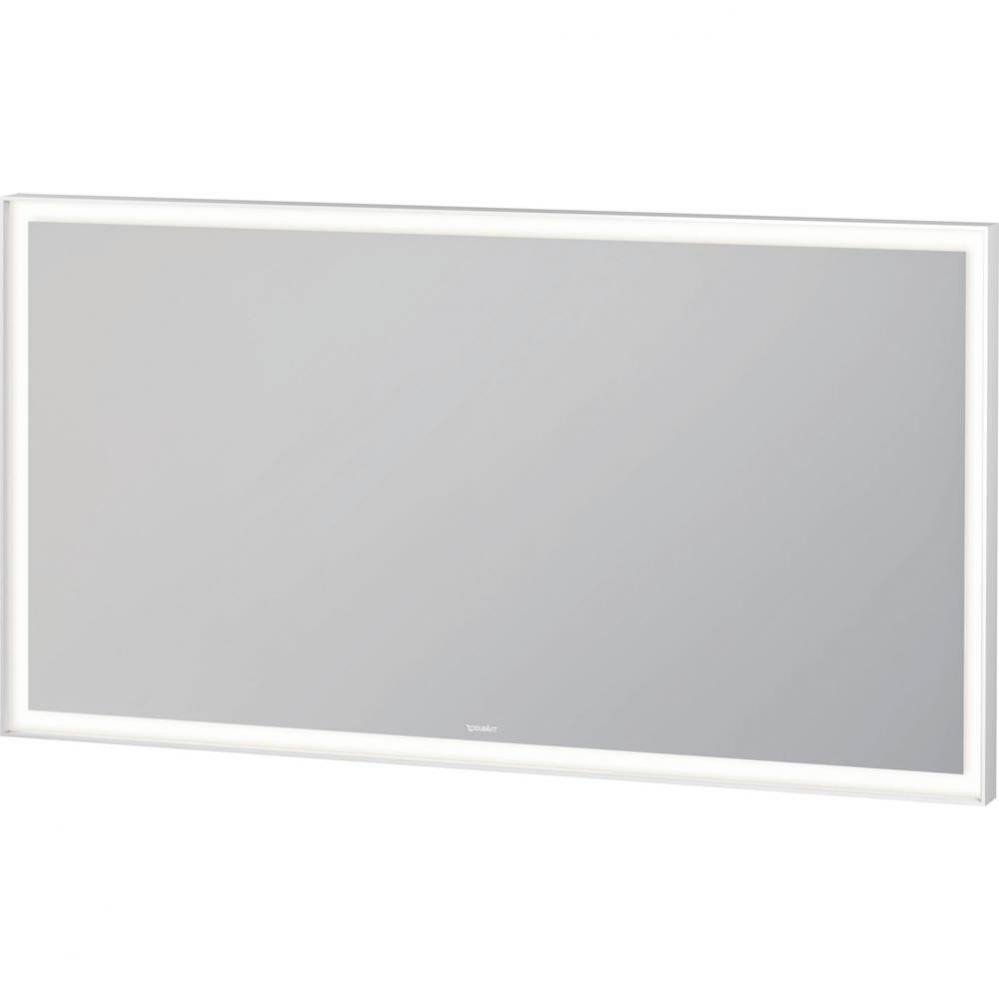 Duravit L-Cube Sensor Control LED Mirror in Aluminum, 3500K