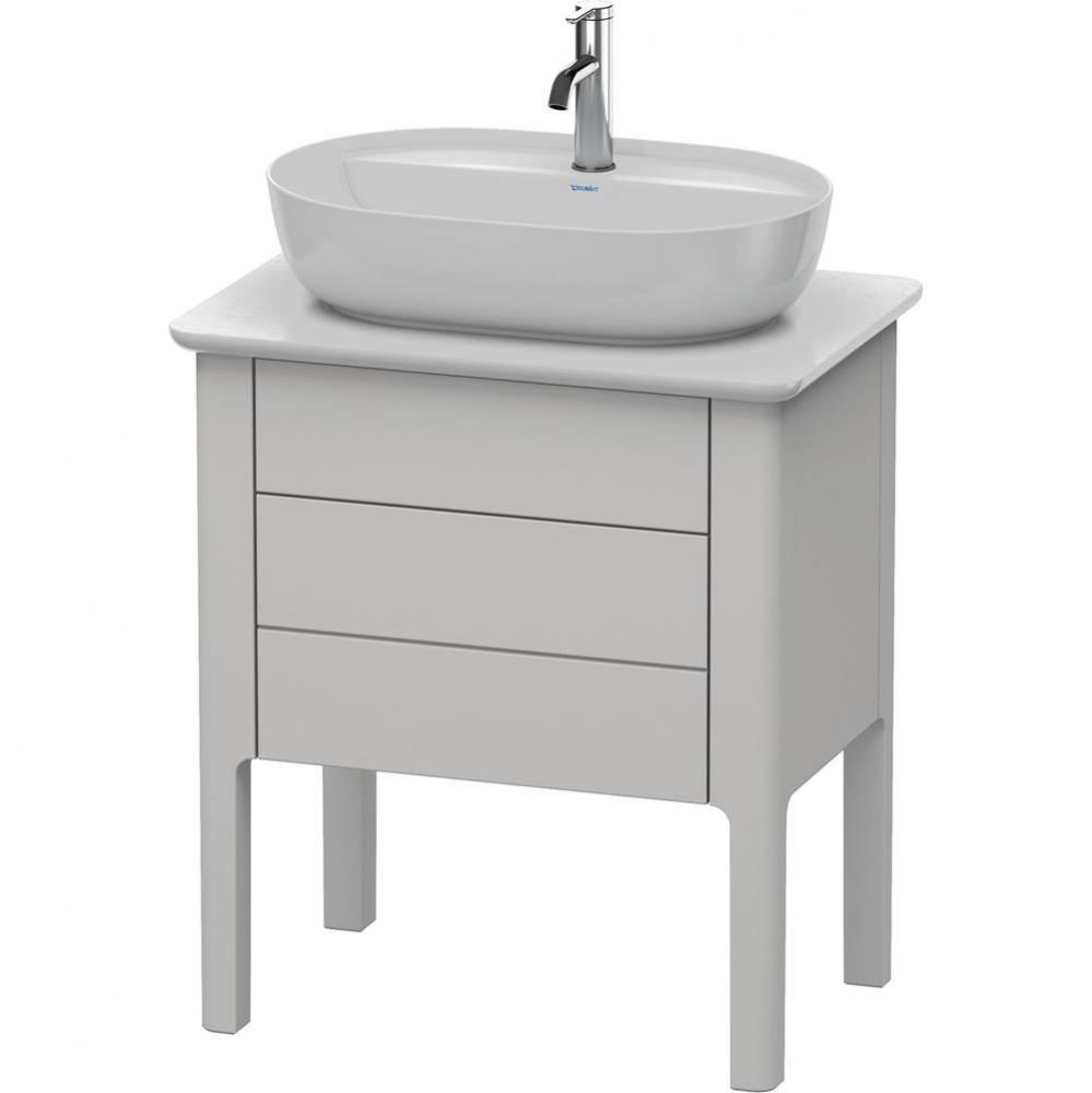 Duravit Luv 25 1/8'' Wall Mount Two Drawer Single Vanity Cabinet in Satin Matte Nordic W
