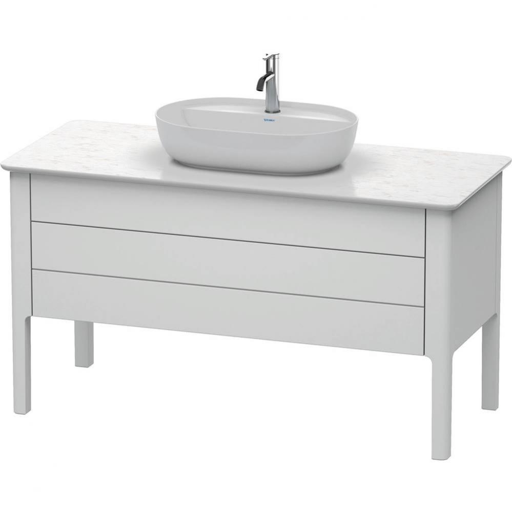 Duravit Luv 52 5/8'' Wall Mount Two Drawer Single Vanity Cabinet in Satin Matte White, S