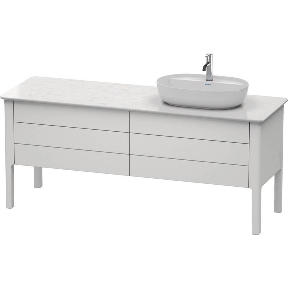 Duravit Luv 68 1/4'' Wall Mount Single Vanity Cabinet in Satin Matte White, Sink Sold Se