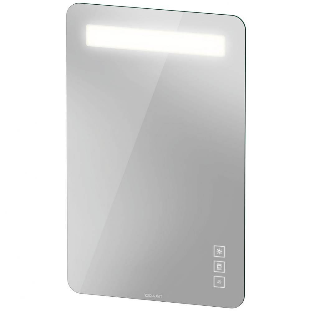 Duravit Luv Icons Control LED Mirror in Aluminum, 2700K - 6500K