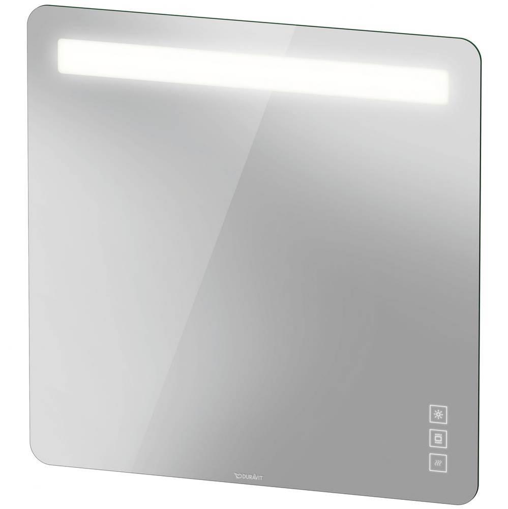 Duravit Luv Icons Control LED Mirror in Aluminum, 2700K - 6500K