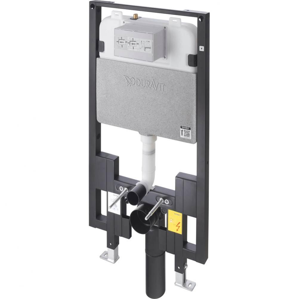 Duravit DuraSystem 1.6/0.8 GPF Dual Flush In-Wall Tank and Carrier for 2''x4''