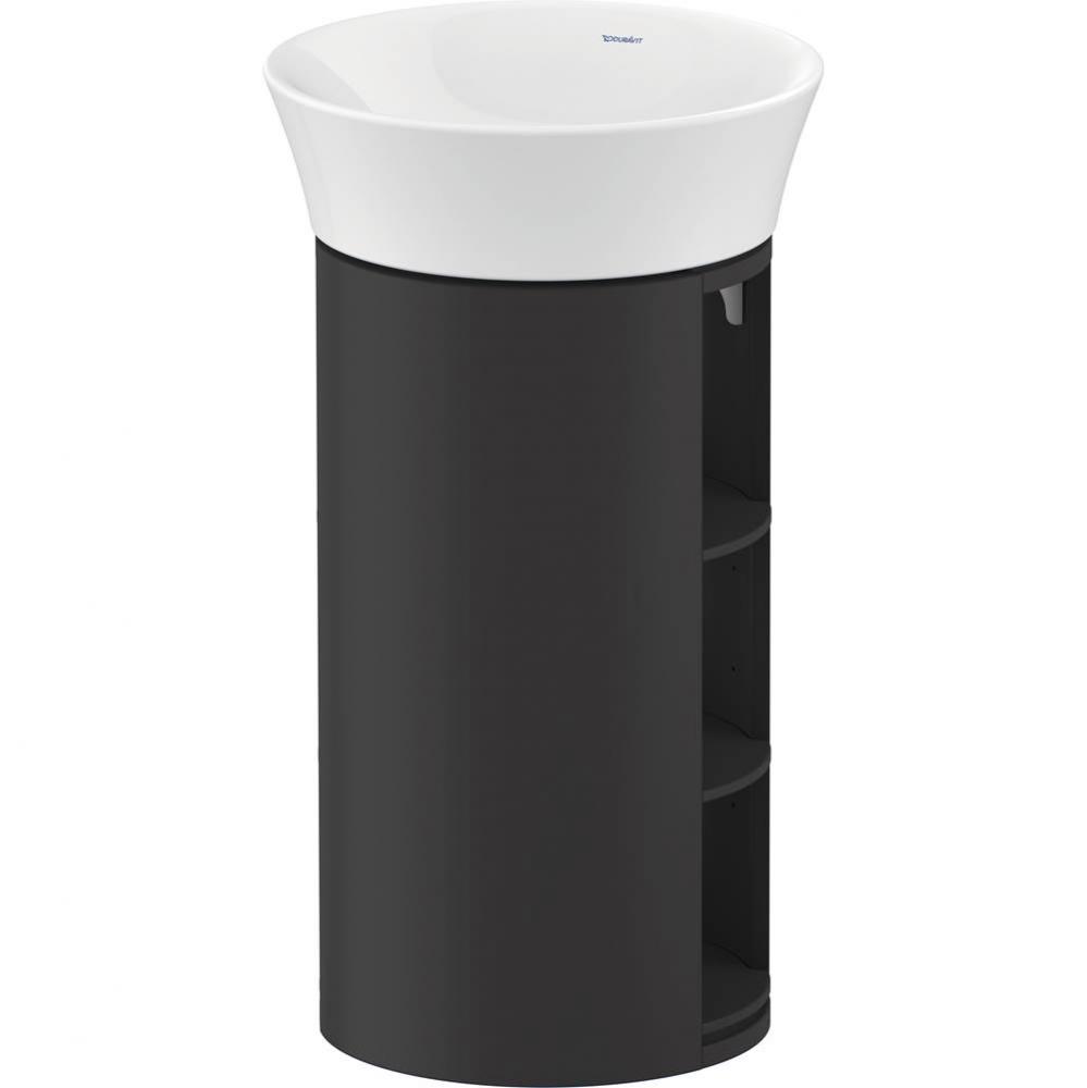 Duravit White Tulip 16 1/8'' Wall Mount Single Vanity Cabinet in Satin Matte Graphite, S