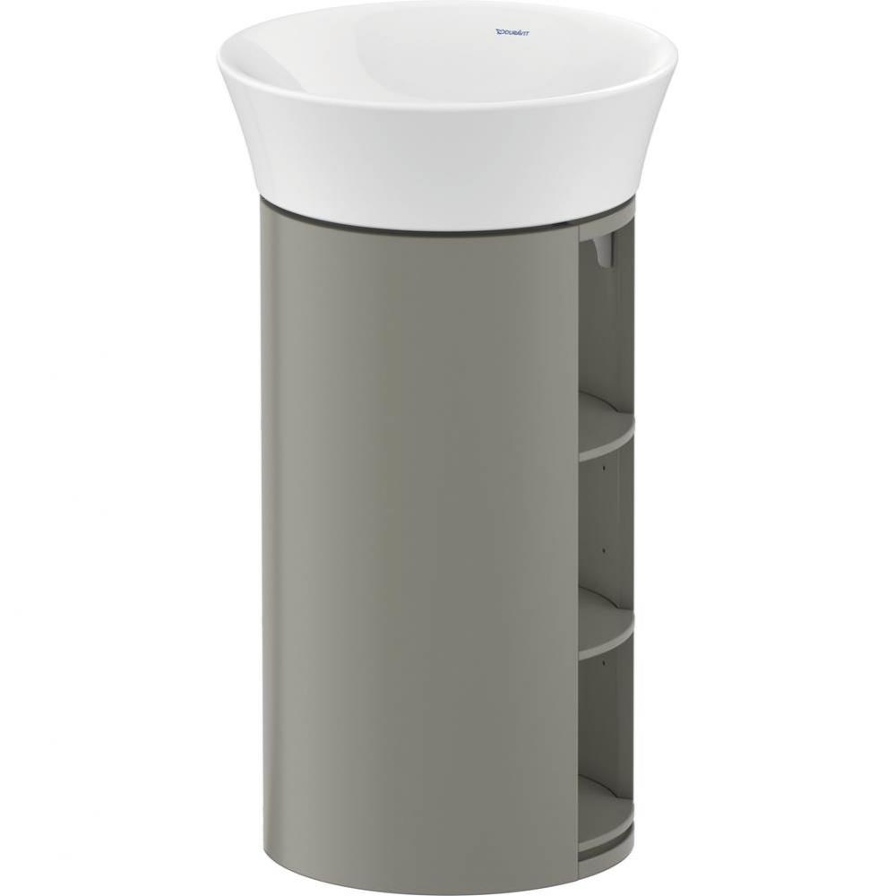 Duravit White Tulip 16 1/8'' Wall Mount Single Vanity Cabinet in Satin Matte Stone Gray,