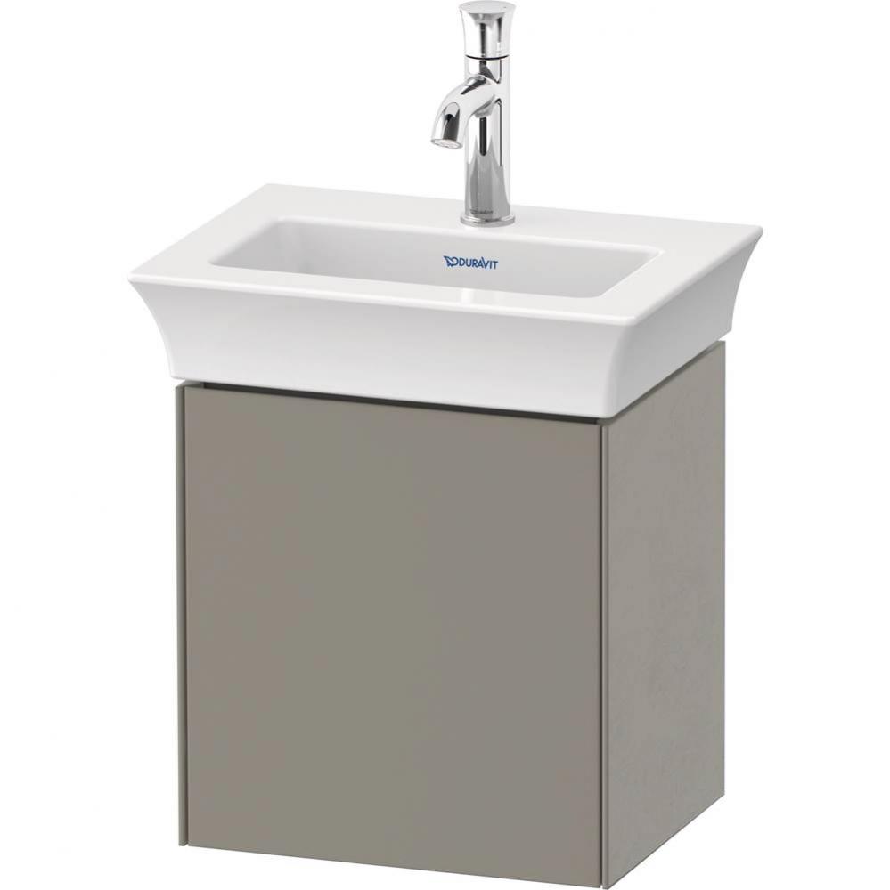 Duravit White Tulip 15 1/8'' Wall Mount One Door Single Vanity Cabinet in Satin Matte St