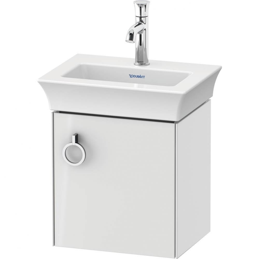 Duravit White Tulip 15 1/8'' Wall Mount One Door Single Vanity Cabinet in High Gloss Whi