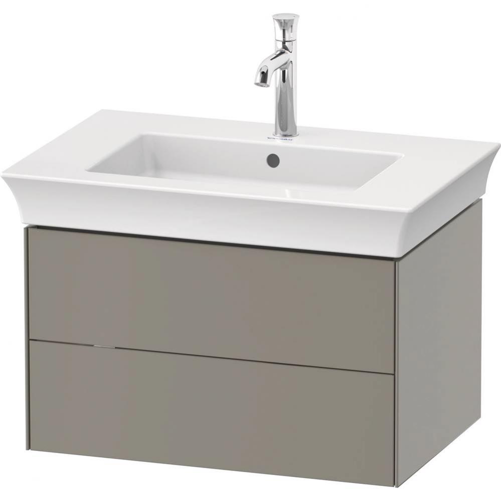 Duravit White Tulip 26 7/8'' Wall Mount Two Drawer Single Vanity Cabinet in Satin Matte